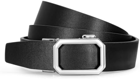 Women Leather Ratchet Belt for Jeans Pants with Automatic  display picture 2