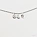 apop nyc 925 Sterling Silver Alphabet Initial Round Disc Pendant Only - Mini Petite