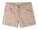 Vetemin Women's Stretch Comfy Fitted 5-Pocket Cuffed Casual Walking Chino Shorts