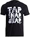 Ann Arbor T-shirt Co. Unisex Adult Tap, Snap, or Nap | Brazilian Jiu Jitsu MMA Submission Fighting, XL Black