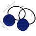 BBTO 28 Pieces Pom Balls Elastic Hair Ties Solid Fur Ball Hair Bands Ponytail Hair Accessories for Girls Favor, Assorted Colors for Halloween Party