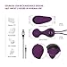 Kegel Balls for Tightening YORNIGHT Silicone Doctor Recommended Bladder Control Pelvic Floor Exercises Strengthen Enhance Intimacy Remote Control Rechargeable 10 Vibration Modes Purple Spanish