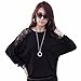 Fashion Batwing Long Sleeve Blouses Women Crochet Lace Floral Basic Shirts