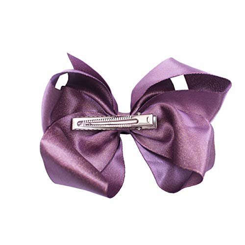 20PCS Girls Hair Bows Clips 6Inch Glitter Grosgrain Ribbon Hair Bows Alligator Hair Clips Hair Accessories for Baby Girls Toddlers Kids Children Teens - Thumbnail 3
