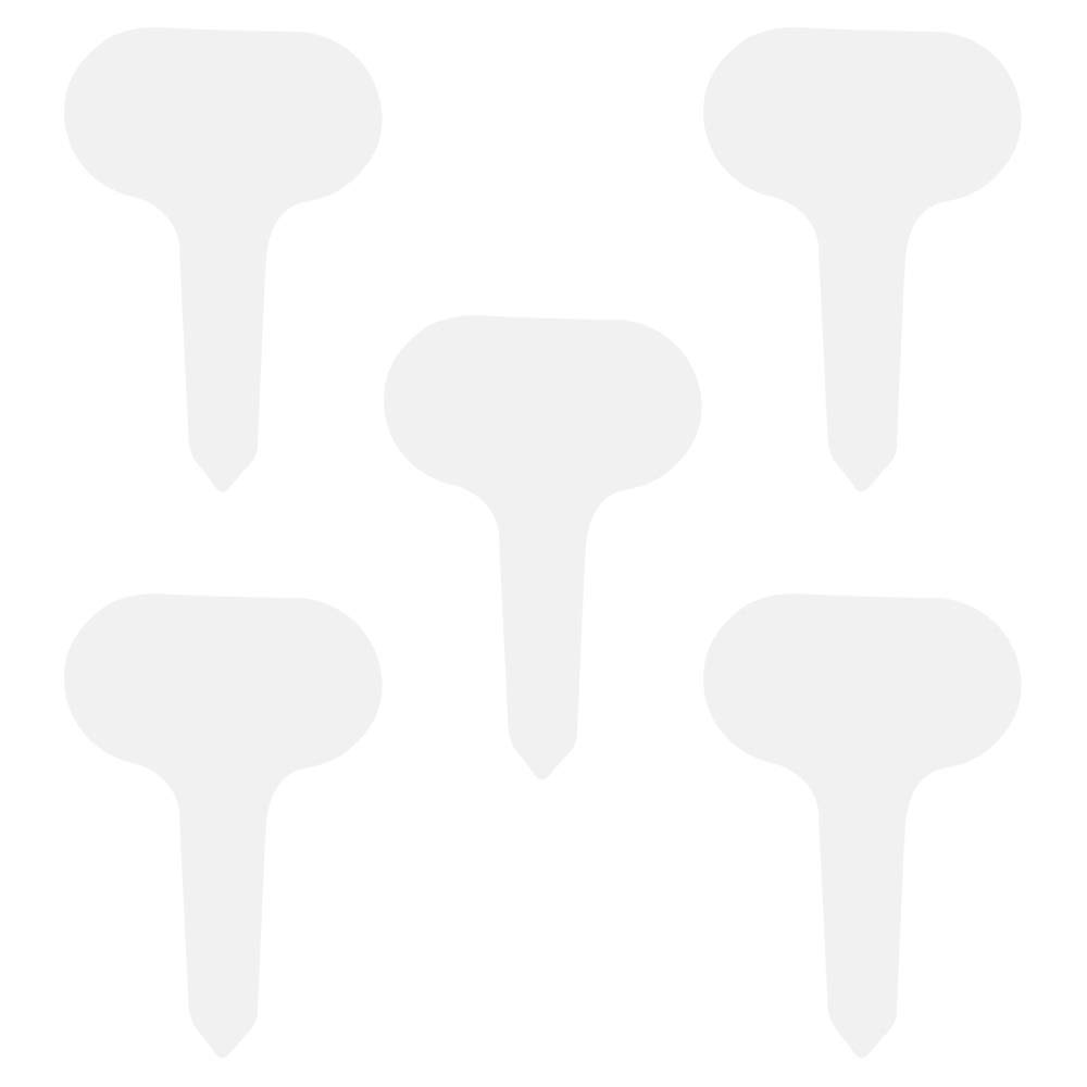 YOFASEN 7 X5Cm Garden Plant Label Sign, Writable Color Plastic Waterproof Mark, Outdoor Planting Gadget,White/100Pcs