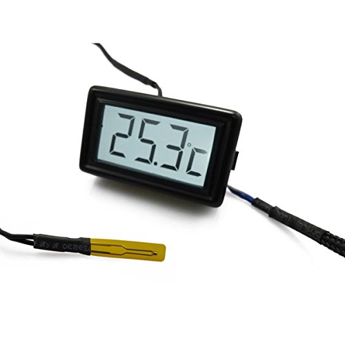 XSPC Flat Sensor + LCD Temperature Display V3, White