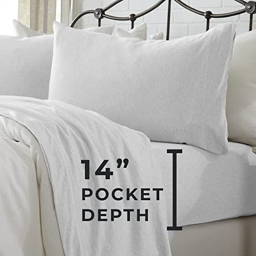 Jersey Knit Sheets. All Season, Soft, Cozy Queen Jersey Sheets. TShirt