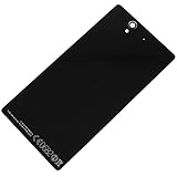 Battery Glass Back Cover Housing Door For Sony Xperia Z L36h C6602 C6603 (Black)