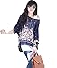 FeelMeStyle Womens Boho Shirts Half Sleeve Dolman Chiffon Blouse Tee Oversized Tops