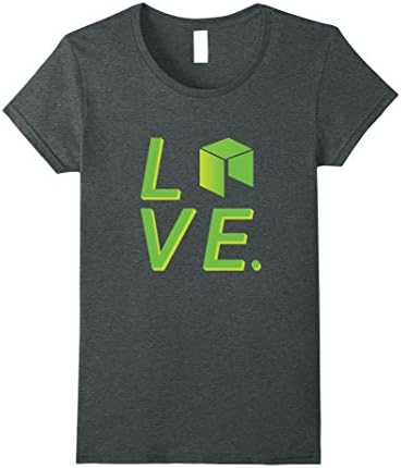 Womens Neo Love crypto t shirt XL Dark Heather