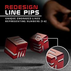 AKO DICE I - RED - Custom Metal dice Version 1 by