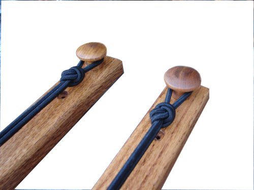 Oak Horizontal Snowboard Wall Mount, Walnut Stain (Made in the USA)