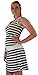 Euro Design Ladies Casual Cotton Summer Beach Cover-up Sun Dress (Medium, Navy)