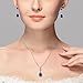 EleQueen 925 Sterling Silver Full Cubic Zirconia Teardrop Bridal Pendant Necklace Dangle Earrings Set