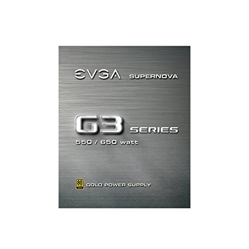 EVGA SuperNOVA 550 G3, 80 Plus Gold 550W, Fully Modular, Eco Mode with New HDB Fan, 7 Year Warranty, Includes Power ON Self Tester, Compact 150mm Size, Power Supply 220-G3-0550-Y1