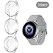 LittleForest (3 Pack) Compatible for Samsung Galaxy Watch Active Case Cases Cover, Heavy-Duty Overall Full Body Protective TPU Anti-scratch Cover for Galaxy Active Watch 40mm- Clear