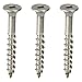 #8 Deck Screws, Select Length in Listing, 18-8 Stainless Steel, Square Drive, Type 17 Wood Cutting Point, Quantity 100 (#8 x 1