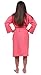 Turkuoise Girls Waffle Robe, Spa Party Bathrobe Made in Turkey (1023-COR-L)