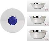 Deruaku Silicone Mixing Bowl Cover 30cm/11.8inch Splash Guard Lid view 6