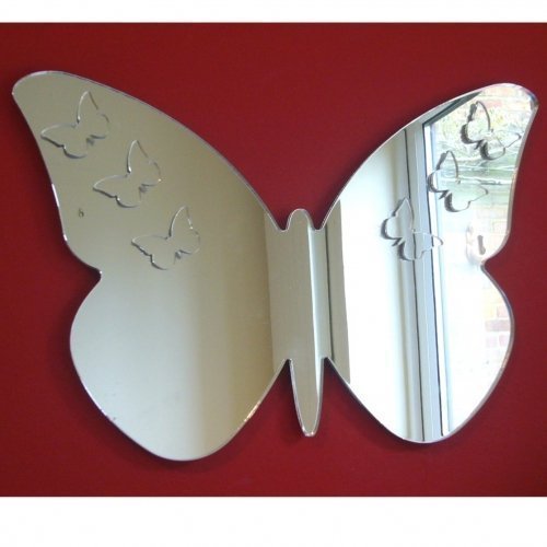 Super Cool Creations 45cm Butterfly Big Wings Mirror with 6 Butterflies