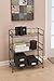 Seville Classics Iron Slat Tower Shelving, 3-Tier (Pewter)