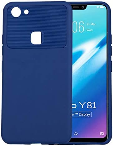 Naozbuyrig Scratch&Drop Proof Soft TPU Protective Back Case Cover for Vivo Y83 (Color : Blue)
