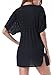 Costyleen Womens Summer Sexy See-through Bikini Cover up Sun Protective Beach Dress (S, black1),Black1,Small