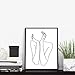 Modern Abstract Woman's Body Shape Silhouette Wall Decor Art Print Poster 11