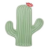 Hallmark Home Cactus Spoon Rest For Stove, Oven and Kitchen, Ceramic, Cactus with Flower