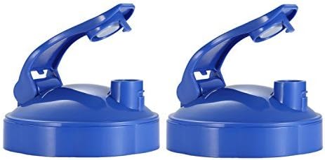2 Pack Flip Top To-go Lids for Nutribullet Series 900W 600W (Blue)