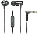 Audio-Technica SonicFuel ATH-CLR100ISBK In-Ear Headphones with Mic (Black)