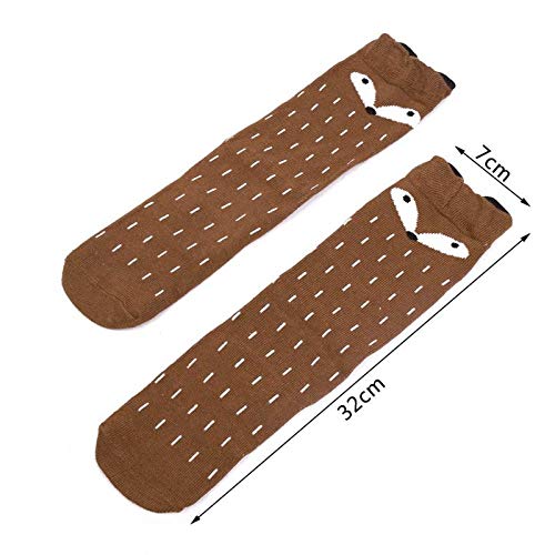 Baby Children Girls Toddler Fox Socks Soft Cotton Knee High Hosiery Tights Leg
