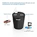 Cup Holder Car Charger 12/24V 3 USB Port 36W 7.2A + 2-Socket Cigarette Lighter Splitter 3.28ft Detachable Power Cord,Dashcam - Black