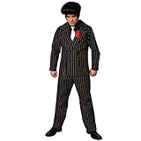 Mens Gangster Costume Mafia Pinstripe Suit For Men