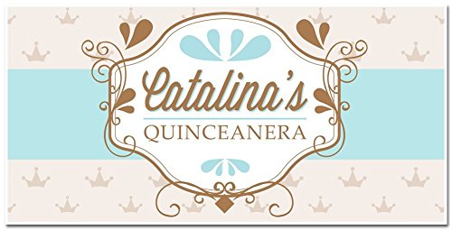 Mis Quince Quinceañera Fifteenth Birthday Celebration Banner - Personalized Party Decoration - Thumbnail 2