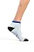 StopSocks: Hospital Socks + Yoga, Traction, Gym, Tread, Non Skid, Anti Slip Socks - Megaformer Blue - Ankle Large
