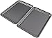 AmazonBasics Nonstick Carbon Steel Half Baking Sheet - 2-Pack