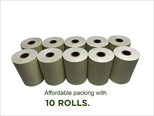 Clover Flex Mini and Mobile 2 1/4 x 45 Thermal Light Yellow Receipt Paper Rolls (10 rolls)
