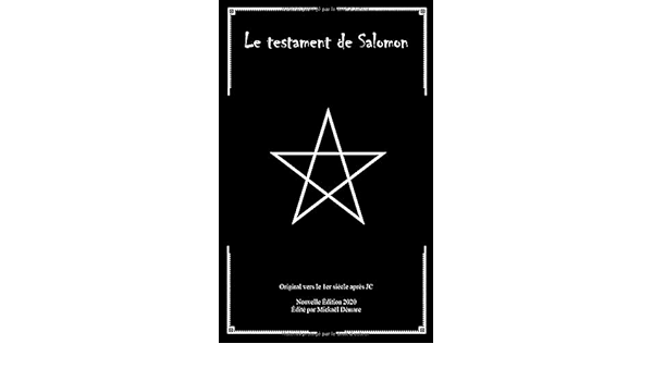 le testament de salomon