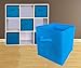 Sodynee Foldable Cloth Storage Cube Basket Bins Organizer Containers Drawers, 6 Pack, Ocean Blue