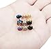 FIBO STEEL 6 Pairs Stainless Steel Stud Earring for Men Women Flat Back Ear Plugs Tunnel Ear Piercing,7MM