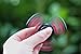 Spinfinity Advanced Hand Spinner w/ Hybrid Ceramic Bearing (not 3D printed) - Good for Concentration, Stress Relief, ADHD, Autism, Anxiety, and Fidgeting! - (Black & Red, Advanced Cap)