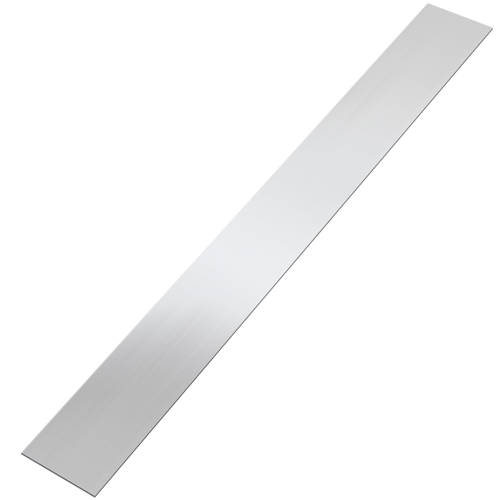 Photo 1 of 304 Brushed Stainless Steel Finishing Sheet Metal Gap Filler Trim Strip Metal Trim for Home Kitchen Tools (Silver,4 x 30 Inch)