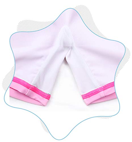 Baby Toddler Girls Unicorn Swimsuits One Piece Swimwear Bathing Suits Rash Guard UPF 50+ (Shy Unicorn, 4-5 Years)