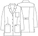 Cherokee Women's 32 Inch Snap Front Lab Coat, White, Small
