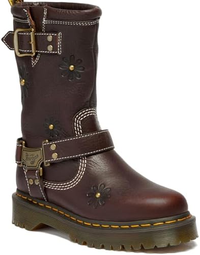 Amazon.com: Dr. Martens Botas Phina para mujer, Negro - : Ropa