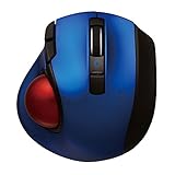 Nakabayashi Co.,Ltd. Digio2 Bluetooth Wireless Trackball for Window PC and Mac and Android (Blue)