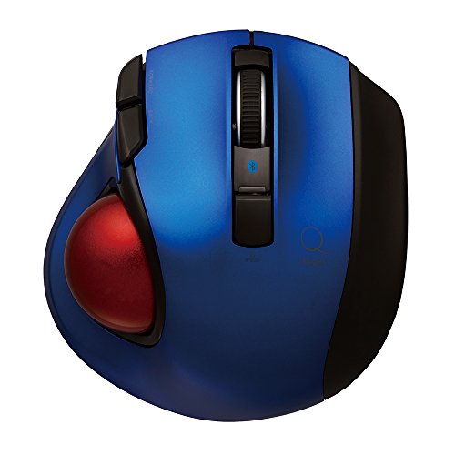 Nakabayashi Co.,Ltd. Digio2 Bluetooth Wireless Trackball for Window PC and Mac and Android (Blue)