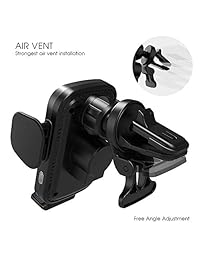 ZOOAUX Fast Wireless Car Charger Vent Mount, Automatic Clamping 10W 7.5W Fast Charging Air Vent for Car Compatible iPhone 11 11 Pro 11 Pro Max Xs MAX XS XR X 8 8+,Samsung S10 S10+ S9 S9+ S8 LG V30 etc