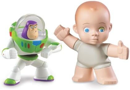 Amazon トイ ストーリー3 バディフィギュア2パック コミュニケーター バズ ビッグ ベビー ロボット 子ども向けフィギュア おもちゃ